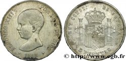ESPAGNE 5 Pesetas Alphonse XIII 1er type 1888 Madrid