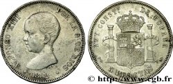 ESPAGNE 5 Pesetas Alphonse XIII 1er type 1892 Madrid