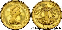 BAHAMAS 20 Dollars, nouvelle Constitution Proof 1971