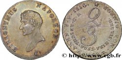 ALLEMAGNE - ROYAUME DE WESTPHALIE - JÉRÔME NAPOLÉON 2/3 Thaler, 1er type 1810 Clausthal