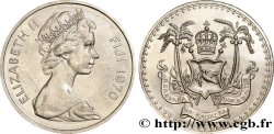 FIDJI 1 Dollar Elisabeth II / emblème 1970 