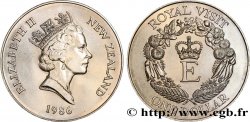 NOUVELLE-ZÉLANDE 1 Dollar visite royale d’Elisabeth II 1986 