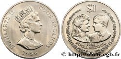 COOK ISLANDS 1 Dollar Mariage du Prince Andrew et de Sarah Ferguson 1986