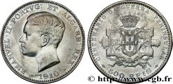 PORTUGAL 500 Réis Manuel II Bicentenaire de la guerre Péninsulaire 1910