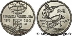 PORTOGALLO 200 Escudos Espingarda, cavalier japonais 1993