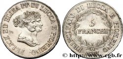 ITALIA - PRINCIPADO DE LUCCA Y PIOMBINO - FELICE BACCIOCHI Y ELISA BONAPARTE 5 Franchi - Moyens bustes 1805 Florence