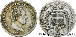 ITALY - KINGDOM OF SARDINIA 50 Centesimi Charles Félix 1827 Gènes
