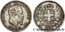 ITALIA 1 Lire Victor Emmanuel II 1863 Milan