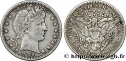 ÉTATS-UNIS D AMÉRIQUE 1/4 Dollar Barber 1908 Philadelphie