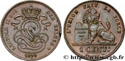 BELGIQUE 1 Centime lion monogramme de Léopold II 1899