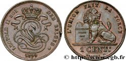 BÉLGICA 1 Centime lion monogramme de Léopold II 1899 