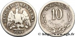 MEXICO 10 Centavos 1891 Hermosillo