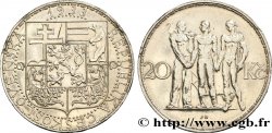 CHECOSLOVAQUIA 20 Korun Industrie, Agriculture et Commerce 1933