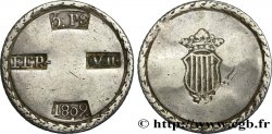 ESPAGNE - FERDINAND VII - SIÈGE DE TARRAGONE 5 Pesetas 1809 Tarragone