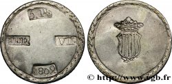 ESPAGNE - FERDINAND VII - SIÈGE DE TARRAGONE 5 Pesetas 1809 Tarragone TTB