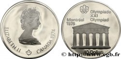 CANADA 10 Dollars Proof JO Montréal 1976 temple de Zeus 1974 