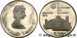 CANADA 10 Dollars Proof JO Montréal 1976 “skyline” de Montréal / Elisabeth II 1973 