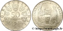 AUSTRIA 50 Schilling 1200e anniversaire du Dôme de Salzbourg 1974
