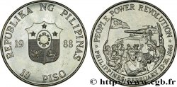 PHILIPPINES 10 Piso 2e anniversaire de le Révolution des Philippines 1988