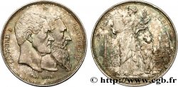BELGIQUE - ROYAUME DE BELGIQUE - LÉOPOLD II 5 Francs, Cinquantenaire du Royaume (1830-1880) 1880 Bruxelles