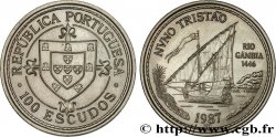 PORTOGALLO 100 Escudos Découverte du fleuve Gambie en 1446 par Nuno Tristao 1987