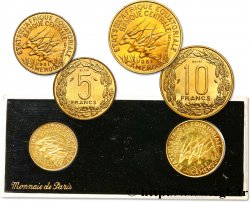 ÉTATS DE L AFRIQUE ÉQUATORIALE Boîtes essais de 5 et 10 Francs 1961 Paris