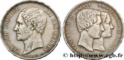 BELGIQUE 5 Francs mariage du Duc et de la Duchesse de Brabant 1853