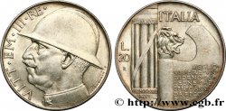 ITALIE - ROYAUME D ITALIE - VICTOR-EMMANUEL III 20 Lire, 10e anniversaire de la fin de la Première Guerre mondiale 1928 Rome