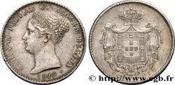 PORTUGAL - ROYAUME DE PORTUGAL - MARIE II  1000 Réis 1845  TTB+