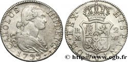 ESPAGNE 2 Reales Charles IV 1799 Madrid TTB/TTB+