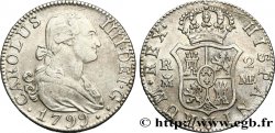 ESPAGNE - ROYAUME D ESPAGNE - CHARLES IV 2 Reales  1799 Madrid TTB/TTB+