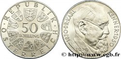 AUSTRIA 50 Schilling 100e anniversaire de la naissance du Dr Karl Renner,1er président de la 2e république 1970