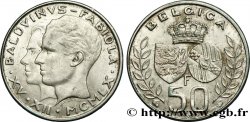BELGIUM 50 Francs mariage de Baudouin et de Fabiola 1960