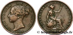 UNITED KINGDOM 1/2 Penny Victoria “tête jeune” 1854