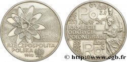 POLOGNE 20 Zlotych 100e anniversaire de la découverte du radium et du polonium 1998 Varsovie