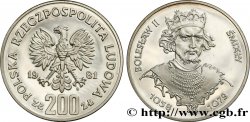 POLOGNE 200 Zlotych Proof XIIIe Jeux Olympiques d’hiver de Lake Placid 1981 Varsovie SPL