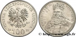POLOGNE 100 Zlotych Roi Casimir III le grand 1987 Varsovie