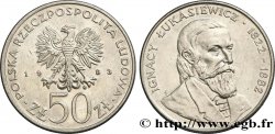 POLOGNE 50 Zlotych Ignacy Lukasiewicz 1983 Varsovie