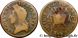 IRELAND REPUBLIC 1/2 Crown jacques II (May) 1690 