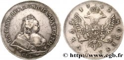 RUSSIE - ÉLISABETH Rouble 1742 Saint-Petersbourg TTB