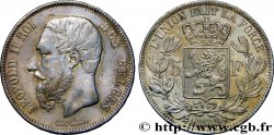BELGIQUE 5 Francs Léopold II 1869