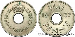 FIYI 1 Penny frappe au nom du roi Georges VI 1937 