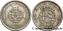 ANGOLA 5 Escudos monnayage colonial Portugais 1972 