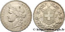 SUISSE - CONFÉDÉRATION HELVÉTIQUE 5 Francs Helvetia 1904 Berne