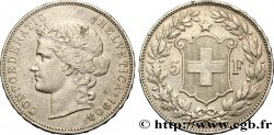 SUISSE - CONFÉDÉRATION HELVÉTIQUE 5 Francs Helvetia 1904 Berne TTB