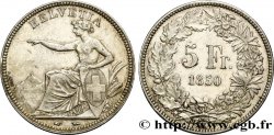 SUISSE - CONFEDERATION 5 Francs 1850 Paris TTB+