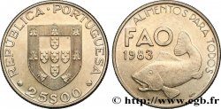 PORTUGAL 25 Escudos FAO écu / poisson 1983 