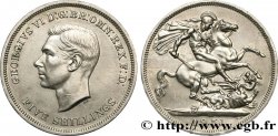 ROYAUME-UNI 1 Crown (5 Shillings) Georges VI / St Georges terrassant le dragon 1951 