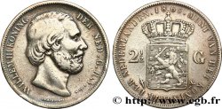 NETHERLANDS 2 1/2 Gulden Guillaume III 1865 Utrecht