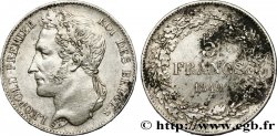 BELGIQUE 5 Francs Léopold Ier tête laurée 1849
